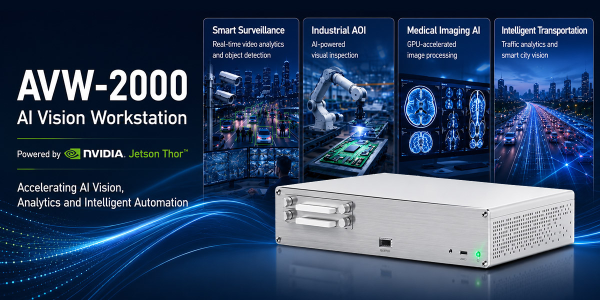 AVW-2000 AI Vision Workstation Powered by NVIDIA Jetson Thor