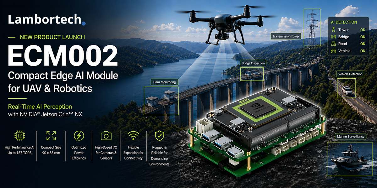 ECM002 Compact Edge AI Module for UAV and Robotics Applications