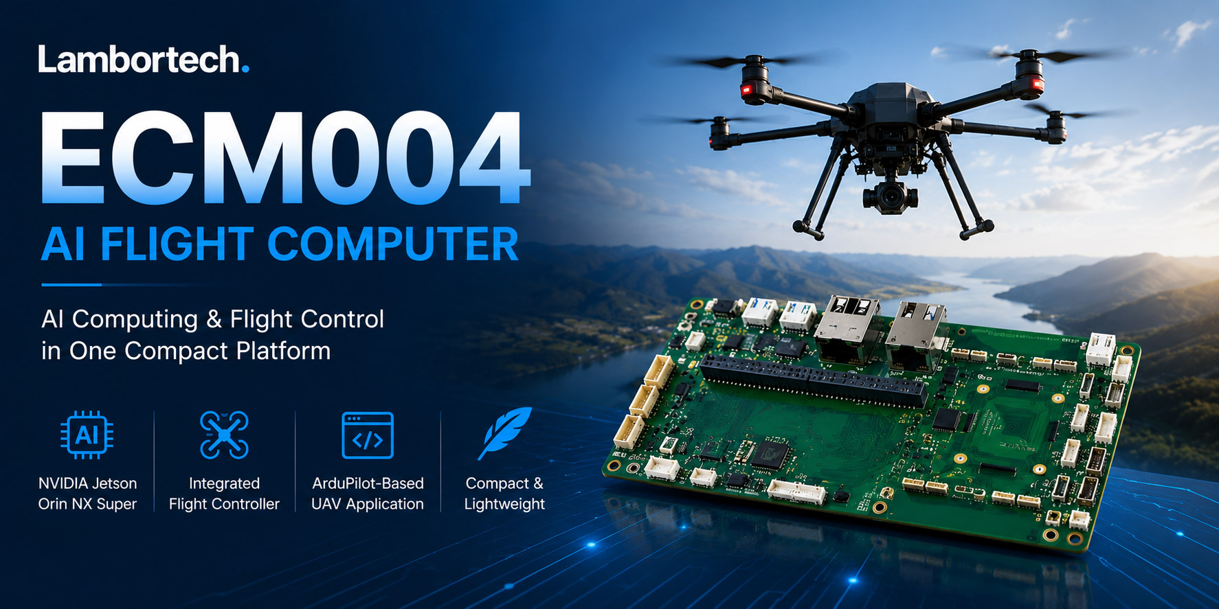 ECM004 AI Flight Computer for UAVs