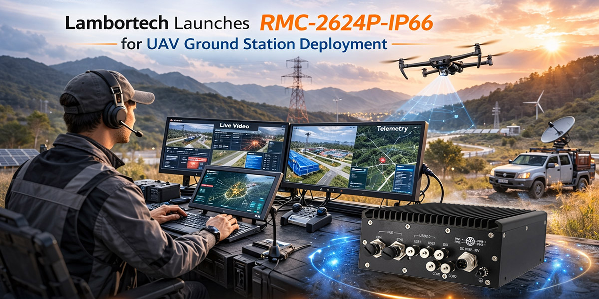 RMC-2624P-IP66 UAV Ground Station Edge Computer